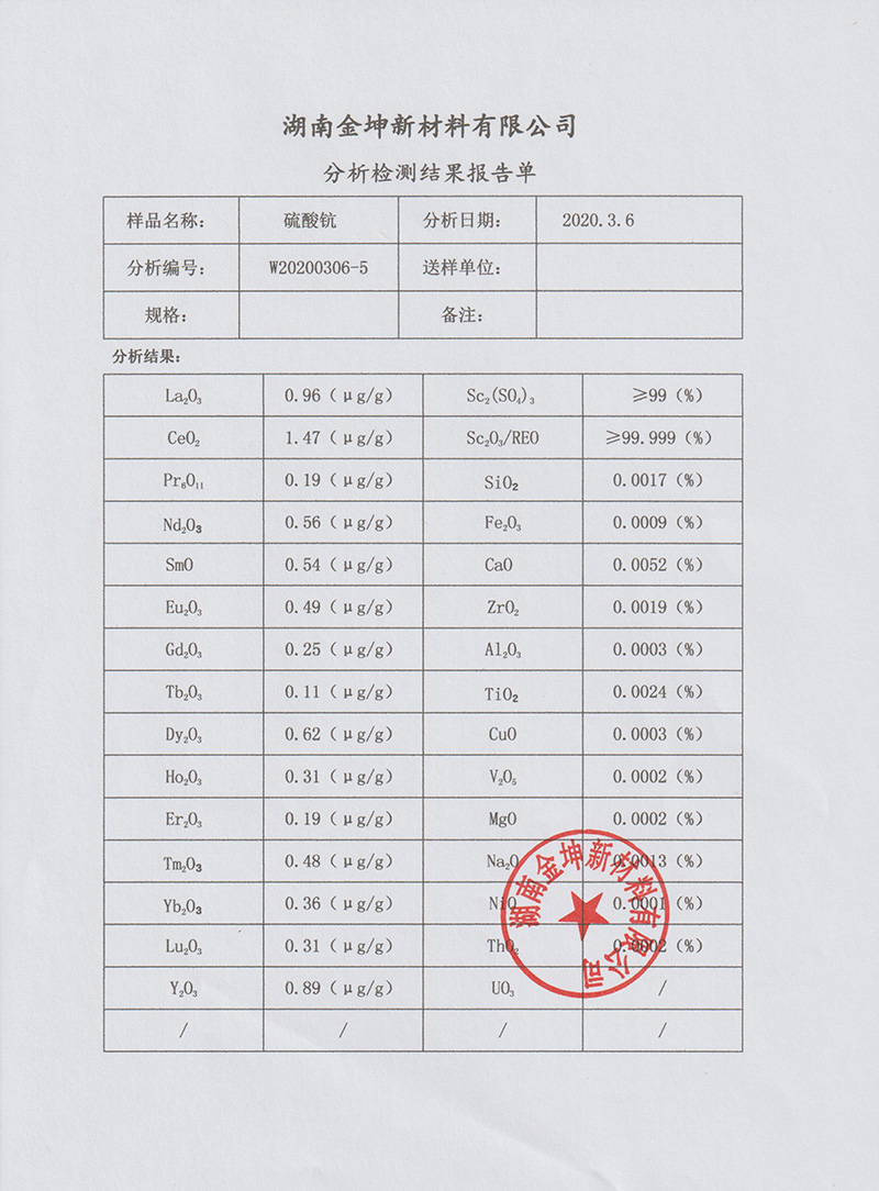 湖南金坤新材料有限公司,金属钪,金属钪粉,铝钪合金,金属钪靶,铝钪靶材,铝基靶材,氧化钪,各类钪盐,氟化钪,贵金属粉末低氧超细钛粉,锆粉,铪粉,铌粉,钽粉