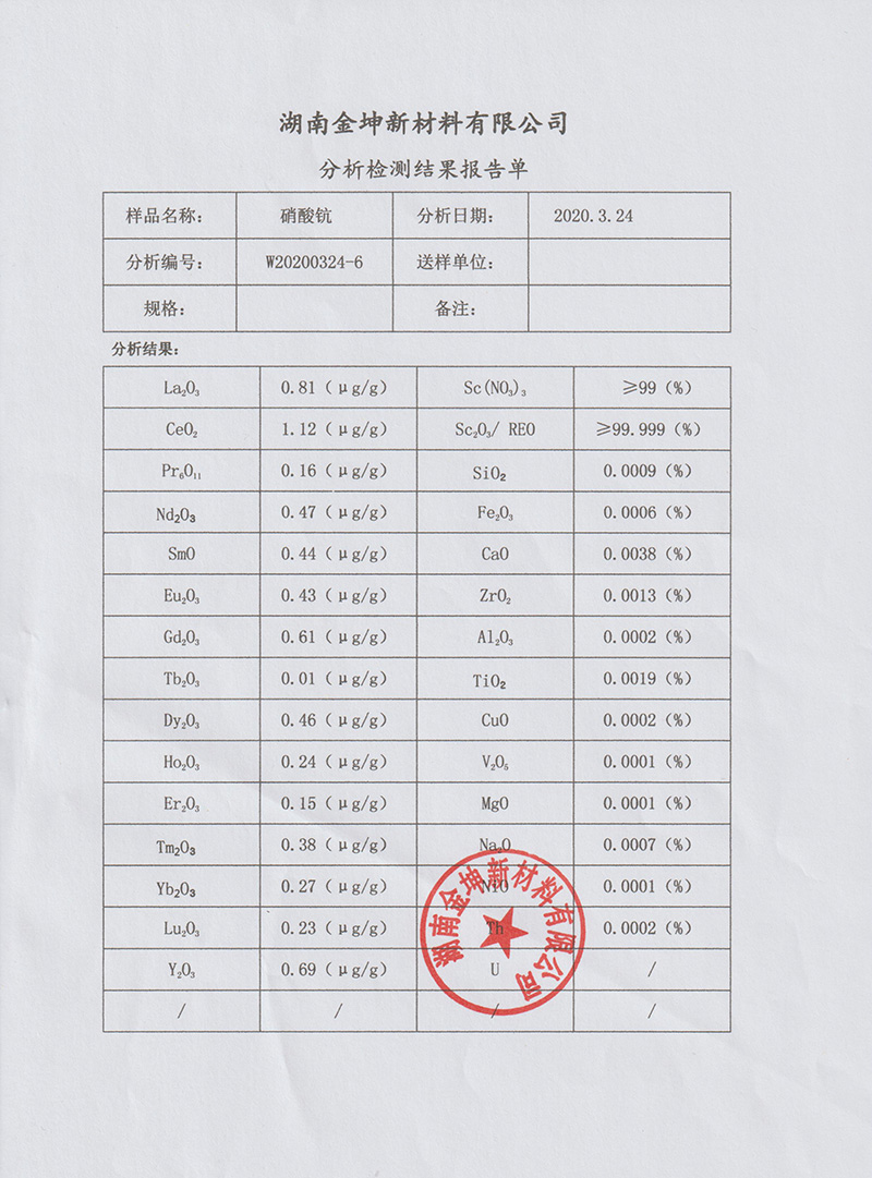 湖南金坤新材料有限公司,金属钪,金属钪粉,铝钪合金,金属钪靶,铝钪靶材,铝基靶材,氧化钪,各类钪盐,氟化钪,贵金属粉末低氧超细钛粉,锆粉,铪粉,铌粉,钽粉