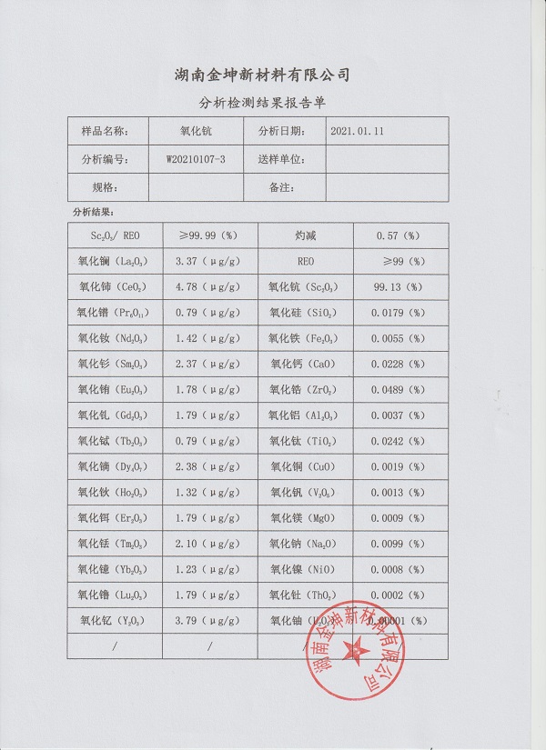 湖南金坤新材料有限公司,金属钪,金属钪粉,铝钪合金,金属钪靶,铝钪靶材,铝基靶材,氧化钪,各类钪盐,氟化钪,贵金属粉末低氧超细钛粉,锆粉,铪粉,铌粉,钽粉