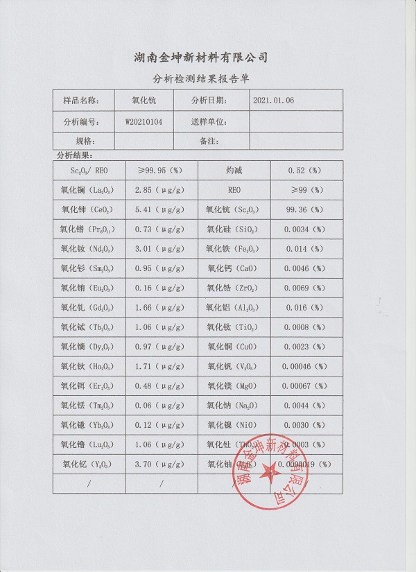 湖南金坤新材料有限公司,金属钪,金属钪粉,铝钪合金,金属钪靶,铝钪靶材,铝基靶材,氧化钪,各类钪盐,氟化钪,贵金属粉末低氧超细钛粉,锆粉,铪粉,铌粉,钽粉